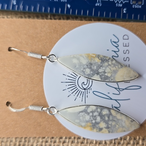 Jewelry - Maligano Jasper Dangle Earrings NWOT #339